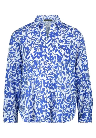 Betty Barclay - Longbluse weiß/blau - Gr. - 44