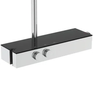 Ideal Standard Duschsystem m.Brausethermostat Solos, mit LED-Leuchtring Chrom, A7881AA A7881AA