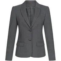 GREIFF Jackenblazer Greiff Modern WITH 37.5® Damen Blazer Regular Schwarz PINPOINT