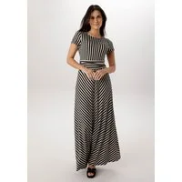 Aniston SELECTED Sommerkleid mit modernen, grafischen Streifenverlauf