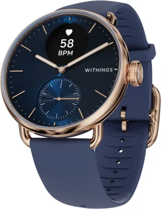 Withings Smartwatch "ScanWatch 2 38mm, hybrid, Akku bis 35 Tage, 50 M Wasserdicht" HealthSense OS
