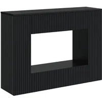 vidaXL Konsolentisch Konsolentisch Gestreift Schwarz 101 x 29 x 74 cm Holzwerkstoff (1-St)