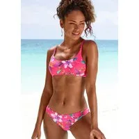 LASCANA Bikini-Hose Malia in knapper Brasilien-Form mit tropischem Print