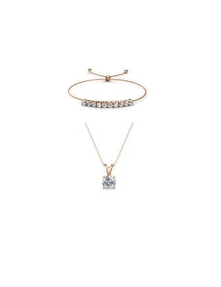 Vernice Stone Crystal Mia - Rose Gold und Kristall Set