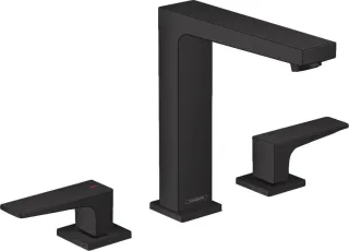 Hansgrohe 3-Loch Waschtischarmatur 160 Metropol mattschwarz, 32515670 32515670