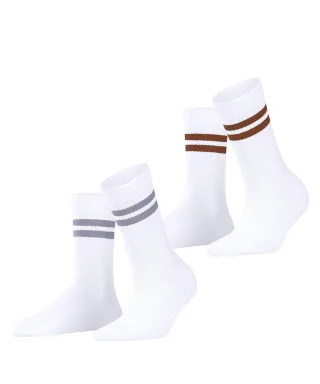 ESPRIT socks & tights - Esprit Tennis Stripe 2-Pack Damen raw white - Gr. - 40.5