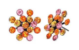 konplott - Ohrringe - Magic Fireball pink/orange
