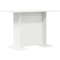 vidaXL Esstisch Esstisch 110 x 60 x 75 cm Holzwerkstoff Weiß Rechtwinklig (1-St)