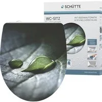 Schütte WC-Sitz Raindrop, Duroplast, mit Absenkautomatik und Schnellverschluss, High Gloss