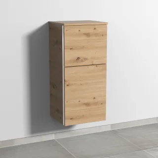 Sanipa 3way Mittelschrank mit 1 Tür und 1 Auszug, Eiche Natural-Touch, BR12985 BR12985