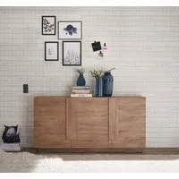 Home affaire Sideboard Jupiter, Breite 181 cm, Kommode 3 Türen - Soft Closing, Anrichte, moderne Griffblende, FSC®, cleveres Stauraumkonzept