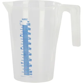 Kerbl Messbecher Kunststoff mit Skala, stapelbar transparent - 291195