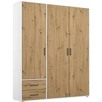 rauch Drehtürenschrank Kleiderschrank Schrank Garderobe Wäscheschrank VOYAGER (in 3 verschiedenen Ausstattungen BASIC/CLASSIC/PREMIUM) mit 2 modernen Griffvarianten, mit Außenschubladen MADE IN GERMANY