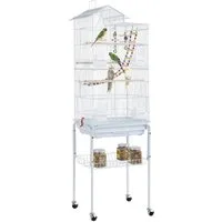 Yaheetech Vogelkäfig, XL Vogelbauer Vogelvoliere Wellensittichvogelkäfig