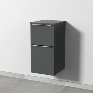 Sanipa 3way Unterschrank mit 2 Auszügen, Anthrazit-Matt, UM14222 UM14222