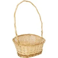 Florists Products Dekokorb Präsentkorb Weide 30x23cm Hell mit Kunststofffolie ideal für