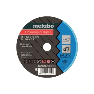 Metabo Flexiarapid Super 76x1,0x10,0 mm Inox, TF 41 - 5 Stück - 626870000