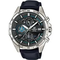 CASIO EDIFICE Chronograph EFR-556L-1AVUEF, Quarzuhr, Armbanduhr, Herrenuhr, Stoppfunktion, Datum, Lederarmband