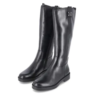 Tamaris Stiefel - Gr. 37 - Schwarz - Leder und Synthetik