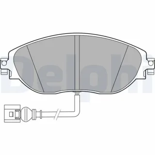Delphi Bremsbel?ge vorne Audi CUPRA Seat Skoda VW LP3389