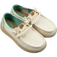 Hey Dude Wendy Espadrille Hibiscus Slip-On Sneaker mit Ziernähten