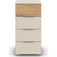 OTTO home Schubkastenkommode Highboard Sideboard Schubladenkommode Kommode Schlafzimmer ASTANA (Breite 40 cm / Höhe 81 cm), mit 4 geräumigen Schubladen, Kantengriff in Alufarben MADE IN GERMANY