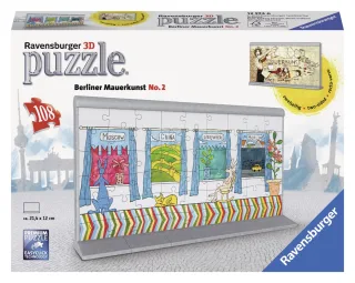 Ravensburger 12574 - Berliner Mauerkunst No.2 108 Teile 3D Puzzle-Bauwerke