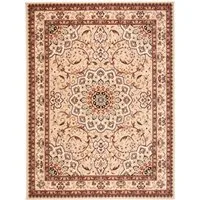 Mazovia Orientteppich Orientalisch Vintage Teppich Kurzflor Wohnzimmerteppich Beige, 60 x 100 cm, Fußbodenheizung