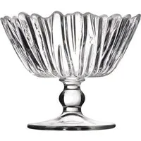 Pasabahce Dessertschale Dajar Schale auf dem Fuss Aurora Glas, Transparent, 14x10,7cm, (1-tlg)