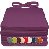 sunnypillow Stuhlkissen 4er Set Stuhlkissen 40 x 45 x 5cm