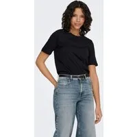ONLY Kurzarmshirt ONLONLY S/S TEE JRS NOOS regular fit, casual, Single Jersey, Baumwolle, Rundhals
