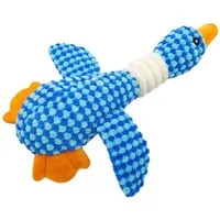 FLOCKI Pets™ Tierkuscheltier Quietschendes Hundespielzeug Ente – weiches Hundekuscheltier, niedliches Tierspielzeug, weiche Textur, mit Quietschen