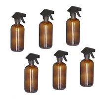 relaxdays Sprühflasche Glas 500ml 6er Set, (6er Set, 6-tlg., 6er Set)