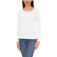 Alkato Longshirt Alkato Damen Langarm Shirt mit O-Ausschnitt