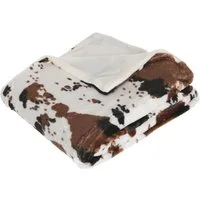 Wohndecke Kuh Deko Plaid Bettbezug 130 x 160 cm, Atmosphera Créateur d'intérieur