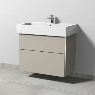 Sanipa 3way Waschtischunterbau zu Duravit Vero Waschtisch mit 2 Auszügen, Kaschmir-Matt BP7171U