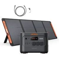 Jackery Stromerzeuger E3000 v2 mit 200W mit Kabel, 3072Wh/3600W tragbare Powerstation, 7,2 in kW, mit 5M Kabel für Notstrom, Camping, Wohnmobil & Haushalt
