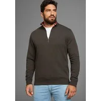 H.I.S Sweatshirt unifarben, aus dehnbarer Sweatware, mit Logostickerei