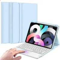Fintie Tablet-Hülle für iPad Air 11'' M4/M3/M2(2026/2025/2024), iPad Air 5/4 Gen 2022/2020 10.9 Zoll, mit Stifthalter, Magnetische Abnehmbare Deutsche Tastatur mit Touchpad