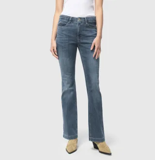 MAC - MAC JEANS - DREAM BOOT, Authentic mega flex blau - Gr. - 34