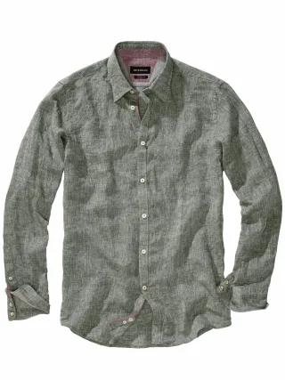 Mey & Edlich Herren Sahara-Hemd Braun 100 % Leinen