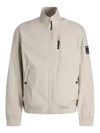 JACK&JONES - JJEPARKER SOFTSHELL BOMBER SN Grau - Gr. - S