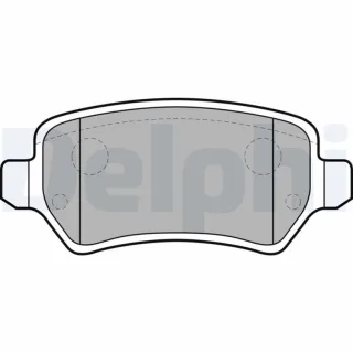 Delphi Bremsbel?ge hinten Opel Astra Combo Corsa Meriva Zafira LP1681