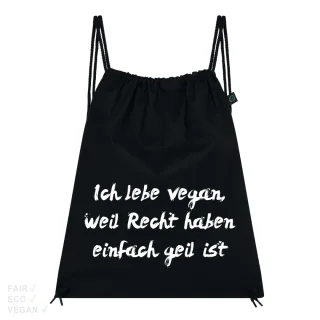Gymbag Ich leben vegan
