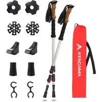 Atacama Wanderstock Nordic Walking Stöcke für Damen und Herren, Faltbare Wanderstöcke Teleskop aus Carbon, Trekkingstöcke