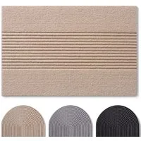 Blumtal Fußmatte rutschfeste Schmutzfangmatte aus langlebigem Polyester, Fußmatte innen/Schmutzfangmatte außen