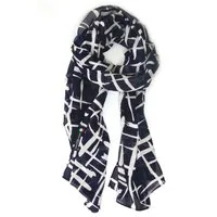 COLLEZIONE ALESSANDRO Modeschal Japan, (1-St), im maritimen Look dunkelblau und weiß