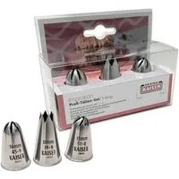 Kaiser Backformen Spritztüllen Kaiser Tüllensortiment Patisserie 3er Set
