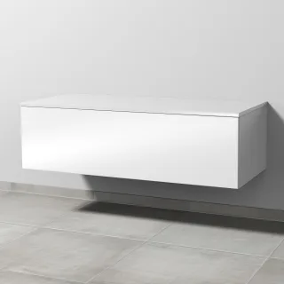Sanipa Anbau-/Solitärschrank mit Auszug 2morrow (P2237) 340x1200x520 Weiß-Glanz, P223778 P223778
