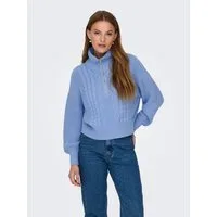 ONLY Stehkragenpullover ONLDORITTA LS CABLE ZIP HIG NECK KNT